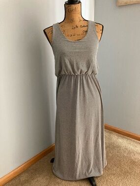 Rolla Coster Narrow-Striped Scoop-Neck Maxi Dress Women Sz Large